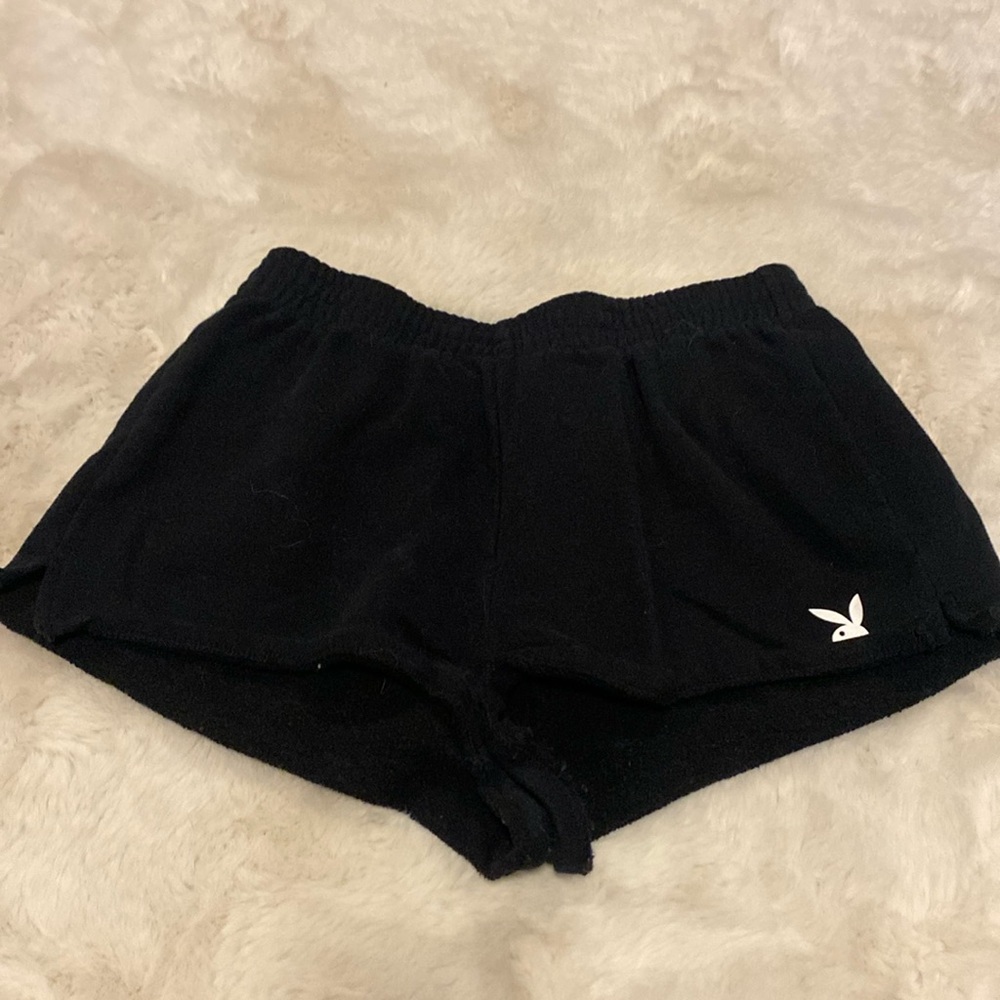 blsck playboy loose fitting shorts